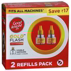 Good Knight Gold Flash Liquid Vapouriser (Save Rs 17) 2 x 45 ml