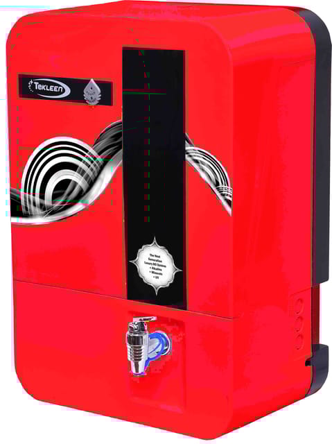 Misty TEKLEEN - RO+UV (PLASTIC) - RED Water Purifier (8.8 KG)