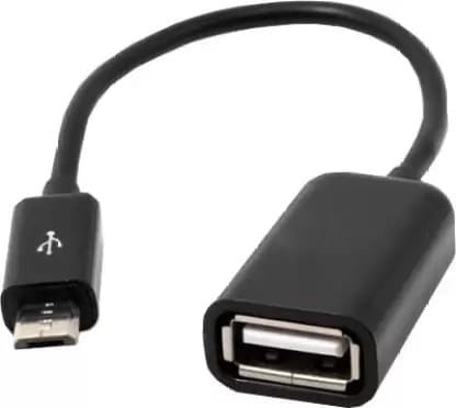 Repo Micro USB Cable 0.127 m Micro USB OTG Cable for Tablets and Mobiles (Compatible with Tablets, Mobile, Black, One Cable) (10 G)