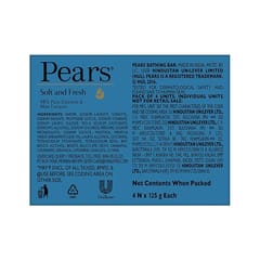 Pears Soft and Fresh (98% Pure Glycerin & Mint Extracts)  125G