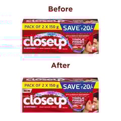 Closeup Triple fresh (2x150 G)
