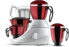 Butterfly Stainless Steel Desire Mixer Grinder with 4 Jars (Red and White)