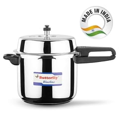Butterfly Blue Line Stainless Steel Outer Lid Pressure Cooker, 10 Litre