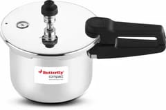 Butterfly compact stainless steel 2L outer lid pressure cooker with induction bottom