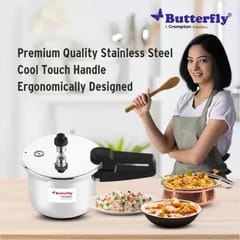 Butterfly compact stainless steel 2L outer lid pressure cooker with induction bottom