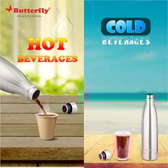 Butterfly Voyage Vacuum Flask, 350 ml, Stainless Steel