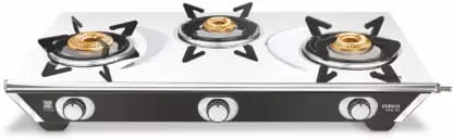 Vidiem VIVA SS PRO Stainless Steel Manual Gas Stove  (3 Burners)