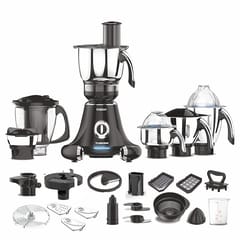 Vidiem Mixer Grinder 608 A Tusker | Mixer grinder 750 watt with 3 Jars & 1 Juicer Mixer Grinder, 1 Multi chef | 4 Leakproof Jars with self-lock for wet & dry spices, chutneys