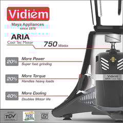 Vidiem Vstar ADC Mixer Grinder 579A | Mixer grinder 750 watt with 5 Jar in-1 Juicer Mixer Grinder | 5 Leakproof Jars with self-lock,for Wet and Dry Spices,Chutneys and Curries