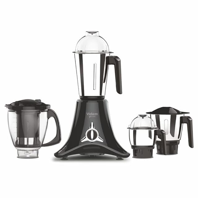 Vidiem MG 541 A Vstar Evo Plus 750 Mixer Grinder (4 Jars, Grey with Orange)