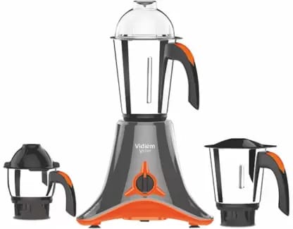 Vidiem V Star Evo 750 W Mixer Grinder (3 Jars, Orange, Grey)