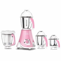 Vidiem MG 584 A IVY Plus 750 Watts Mixer Grinder with 4 Jars, Light Pink