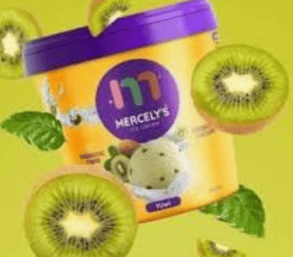 Mercelys Ice Cream Mini Tub Kiwi - 125ml