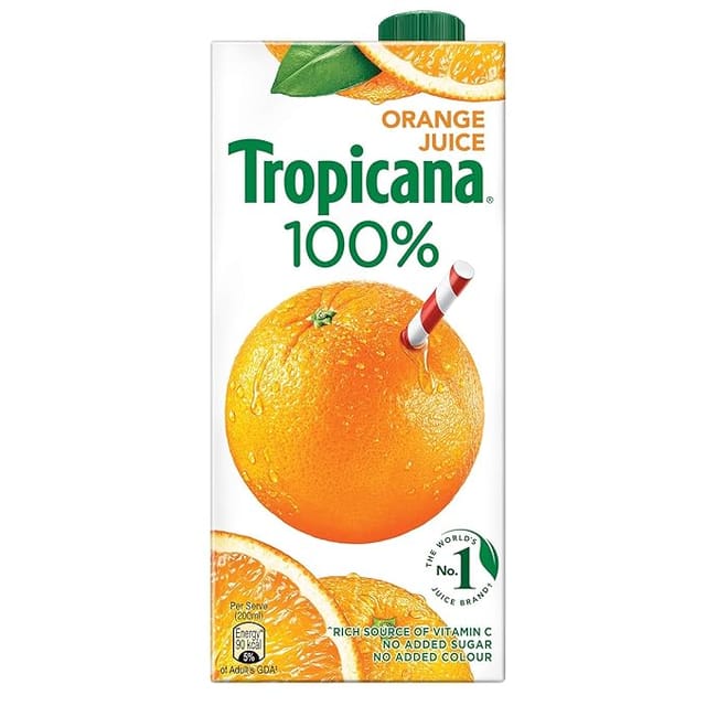 Tropicana Orange 100% Juice, 1L