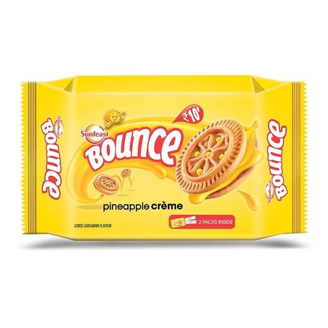 Sunfeast Bounce Cream Pineapple Zing
