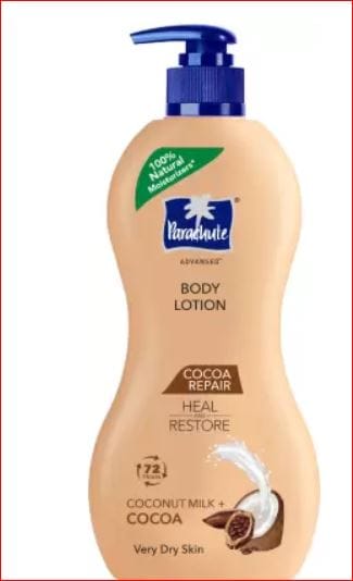 Parachute Advansed Cocoa Repair Body Lotion for Women & Men, 100% Natural  (400 ml)