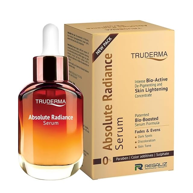 REGALIZ Truderma Absolute Radiance Serum | Intense Bio-Active De-Pigmenting & Skin Lightening Concentrate | 30ml