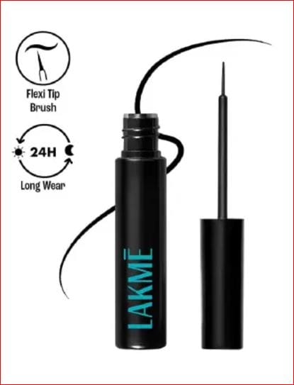 Lakmé Liquid Eyeliner, Waterproof Liner Lasts 24Hr 4.5 ml  (Black)