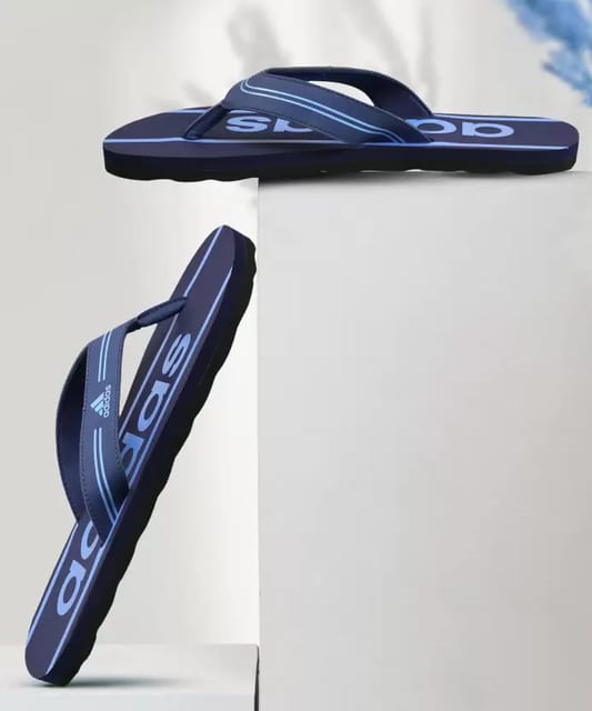 GLOSSATE M Men Flip Flops  (Blue , 9)