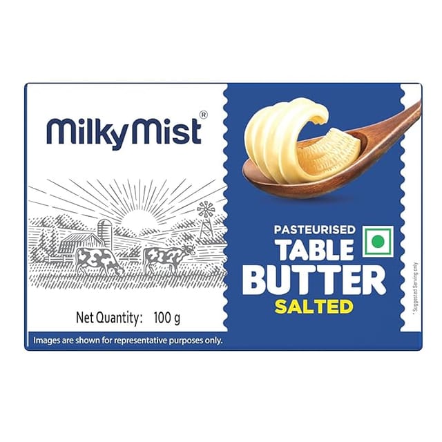 Milky Mist Table Butter Salted, 100 g