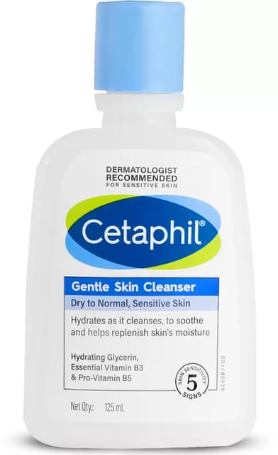 Cetaphil Gentle Skin Cleanser With Mild, Non Irritating Formula For All Skin Types Face Wash  (125 ml)