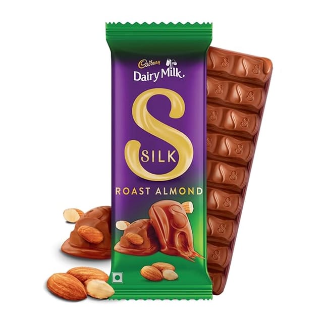 Cadbury Dairy Milk Silk Roast Almond Chocolate Bars, 58 g