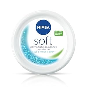 NIVEA Soft Light Moisturizer, 50 ml, for Face, Hand & Body, Non-Greasy Cream with Vitamin E & Jojoba Oil for Instant Hydration