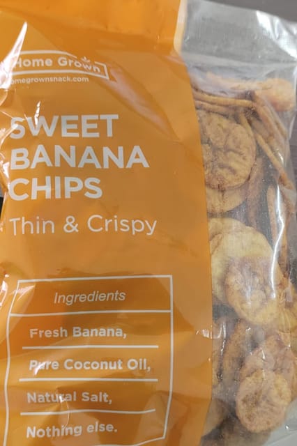 Home grown sweet banana chips 200gm