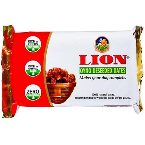 lion qyno deseeded dates 200g