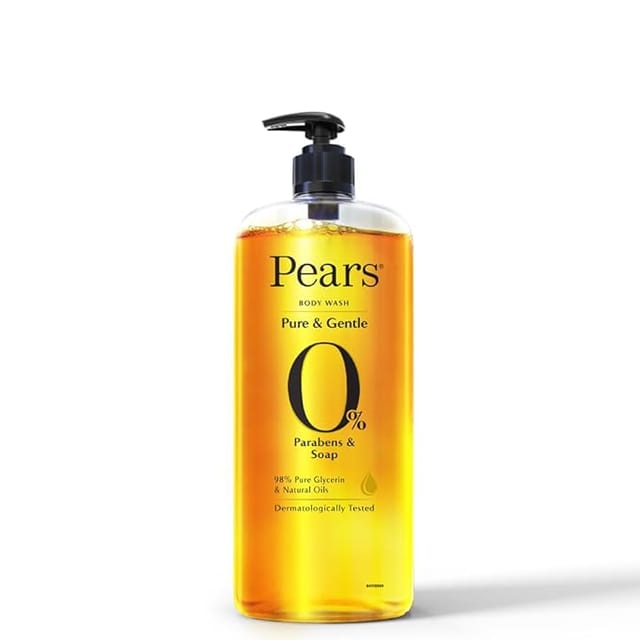 Pears Pure & Gentle Shower Gel SuperSaver XL Pump Bottle With 98% Pure Glycerine, 100% Soap Free and No Parabens, 750 ml