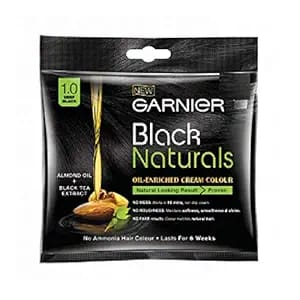Garnier Black Naturals Hair Color, Shade-1 Deep Black 20ml+20g