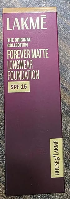 LAKME THE ORIGINAL COLLECTION FOREVER MATTE LONGWEAR FOUNDATION NATURAL CORAL SPF 15