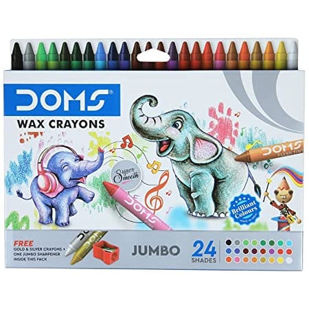 Doms jumbo wax crayons 26 shades