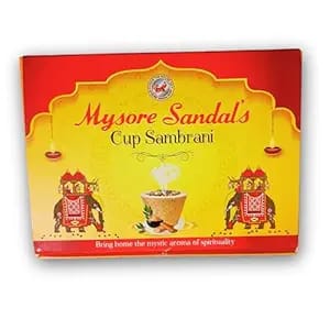 Mysore sandal Cup Sambrani dhoop of 12 Cup